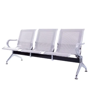 Cadeira Longarina 3 lugares - Modelo Cromada