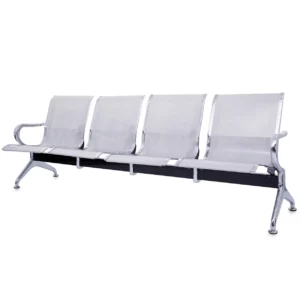 Cadeira Longarina 4 lugares - Modelo Cromada